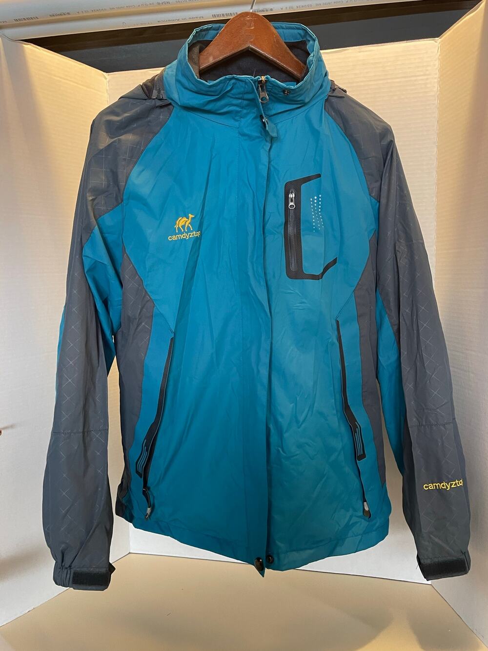 Dimond Candy Womens Rain Waterproof Jacket with Hood-Small